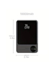 Magnetic Wireless Power Bank with LED Display (GRAY) (10000 mAh) (Only Ground Shipping)