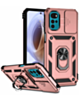 Moto G22 Dual Layers Hybrid Case with Metal Ring And Camera Protector - ROSE GOLD (Only Ground Shipping)