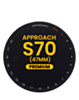 OLED Assembly without Frame for Garmin Approach S70 (47mm) (2023) (Black) (Premium)