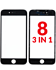G+ OCA PRO 3-in-1 (Front Glass + Frame + OCA) for iPhone 8 (BLACK) (Premium) (Pack of 2)