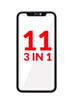 G+ OCA PRO 3-in-1 (Front Glass + Metal Frame + OCA) for iPhone 11 (Pack of 5)