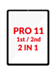 G+ OCA PRO 2-in-1 (Front Glass + OCA) for iPad Pro 11" (1st Gen 2018 / 2nd Gen 2020) (BLACK)