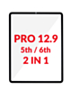 G+ OCA PRO 2-in-1 (Front Glass + OCA) for iPad Pro 12.9" (5th Gen 2021 / 6th Gen 2022) (BLACK)