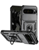 Dual Layers Hybrid Case (Black) for Google Pixel 9 Pro XL / 10 Pro XL / 11 Pro XL with Metal Ring and Camera Protector (Only Ground Shipping)
