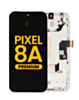OLED Assembly with Frame (with Finger Print Sensor) for Google Pixel 8A (PORCELAIN) (Premium)
