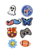 Fashion Charms Set for Handle Cases (8 Piece Set) - BOY 3 (Only Ground Shipping)