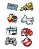 Fashion Charms Set for Handle Cases (8 Piece Set) - BOY 4 (Only Ground Shipping)