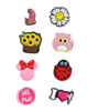 Fashion Charms Set for Handle Cases (8 Piece Set) - GIRL 5 (Only Ground Shipping)