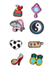 Fashion Charms Set for Handle Cases (8 Piece Set) - BOY 7 (Only Ground Shipping)