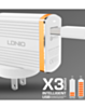LDNIO A1302Q USB-A Wall Charger with USB A-M Cable (3ft) (18W) (Only Ground Shipping)