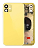 Back Housing Frame with Small Components Pre-Installed for iPhone 11 (NO LOGO) (YELLOW)