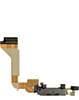 Charging Port Flex Cable for iPhone 4 GSM (BLACK) (Premium)