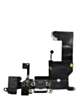 Charging Port Flex Cable with Headphone Jack (BLACK) for iPhone 5 (Premium)