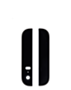 Back Glass Set for iPhone 5S (Top & Bottom) (BLACK)