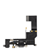Charging Port Flex Cable for iPhone 5S (BLACK) (Premium)