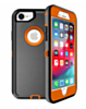 Heavy Duty Case for iPhone 7 / 8 (BLACK & ORANGE) (Only Ground Shipping)