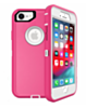 Heavy Duty Case for iPhone 7 / 8 (HOT PINK & WHITE) (Only Ground Shipping)