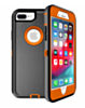 Heavy Duty Case for iPhone 8P / 7P (BLACK & ORANGE) (Only Ground Shipping)