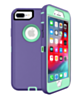 Heavy Duty Case for iPhone 8P / 7P (PURPLE & TEAL) (Only Ground Shipping)