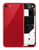 Buy the red back housing frame with small components pre-installed for iPhone 8 and SE 2020 – no logo.
