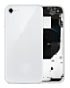 Shop the white back housing frame with small components pre-installed for iPhone 8 and SE 2020 – no logo.