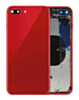 Back Housing Frame with Small Components Pre-Installed for iPhone 8 Plus (NO LOGO) (RED)