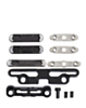 Full Button And Bracket Set for iPad Pro 11" 5th Gen (2024) / Pro 13" 7th Gen (2024) (11 Piece Set) (BLACK)