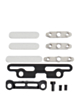 Full Button And Bracket Set for iPad Pro 11" 5th Gen (2024) / Pro 13" 7th Gen (2024) (11 Piece Set) (SILVER)