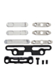 Full Button And Bracket Set for iPad Pro 11" 5th Gen (2024) / Pro 13" 7th Gen (2024) (11 Piece Set) (SILVER)