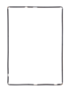 Digitizer Frame with Adhesive for iPad 2 (BLACK)