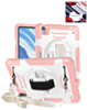 Shockproof Tablet Case with Rotating Hand Strap & Shoulder Strap Kickstand (PINK) for iPad 10 2022 (10.9") / iPad 11 (A16) (Only Ground Shipping)