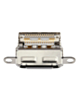 Charging Port Only for iPad 11 (2025) (Soldering Required) (Premium) (10 Pack) (SILVER)
