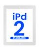 Standard+ Digitizer iPad 2 (WHITE) (iPad 2 Home Button Pre-Installed)