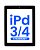 Standard+ Digitizer iPad 3 / iPad 4 (BLACK) (iPad 3 Home Button Pre-Installed)