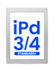 Standard+ Digitizer iPad 3 / iPad 4 (WHITE) (iPad 3 Home Button Pre-Installed)