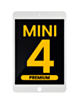 LCD Assembly for iPad Mini 4 (WHITE) (Sleep / Wake Sensor Flex Pre-Installed) (Premium)