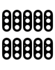 Back Camera Lens with Adhesive for iPhone X (Pack of 10)