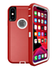 Heavy Duty Case for iPhone X / XS (RED & WHITE) (Only Ground Shipping)