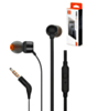JBL Tune 110 Wired In-Ear Headphones (ECO PKG) (BLACK) (Only Ground Shipping)