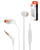 JBL Tune 110 Wired In-Ear Headphones (ECO PKG) (WHITE) (Only Ground Shipping)