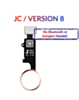 Grab the wholesale deals on the rose gold Home Button solution flex cable for iPhone 8 Plus, 8, SE 2020, 7 Plus, and 7 – JC version 8.