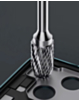 LANRUI Mace Diamond Head Used with a Hand Drill Easily Polish the Lens Frame Solder Joints (Large Size) (Only Ground Shipping)