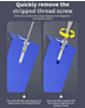 LANRUI U8 Alloy Armor-Piercing Drill Bit With Slip-Resistant Teeth (2 Pcs / Set) (Only Ground Shipping)