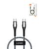 LDNIO LC101 USB C-C Fast Charging Data Cable (GRAY) (3ft) (68W) (Only Ground Shipping)