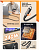 LDNIO LC921-240W PD-3.1 USB C-C Fast Charging Cable (BLACK) (3ft) (240W) (Only Ground Shipping)