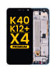 LCD Assembly with Frame for LG K40 (X420) / K12 Plus / X4 (2019) (MOROCCAN BLUE) (Premium)