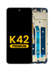 LCD Assembly with Frame for LG K42 (BLACK) (Premium)