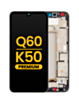 LCD Assembly with Frame for LG K50 (X520) / Q60 (X525 / 2019) (BLACK) (Premium)