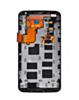 LCD Assembly with Frame for Motorola (XT1100 / XT1103) Google Nexus 6 (BLACK) (Premium)