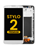 LCD Assembly with Frame for LG Stylo 2 (LS775) (WHITE) (Premium)